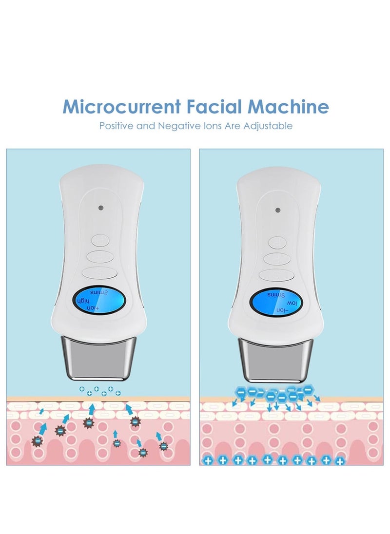 Excefore - Face Massager Facial Lifting Skin Microcurrent Tightening Reduce Wrinkle Galvanic Spa Body Care Home Use Beauty Device Tool (White) - Image 1