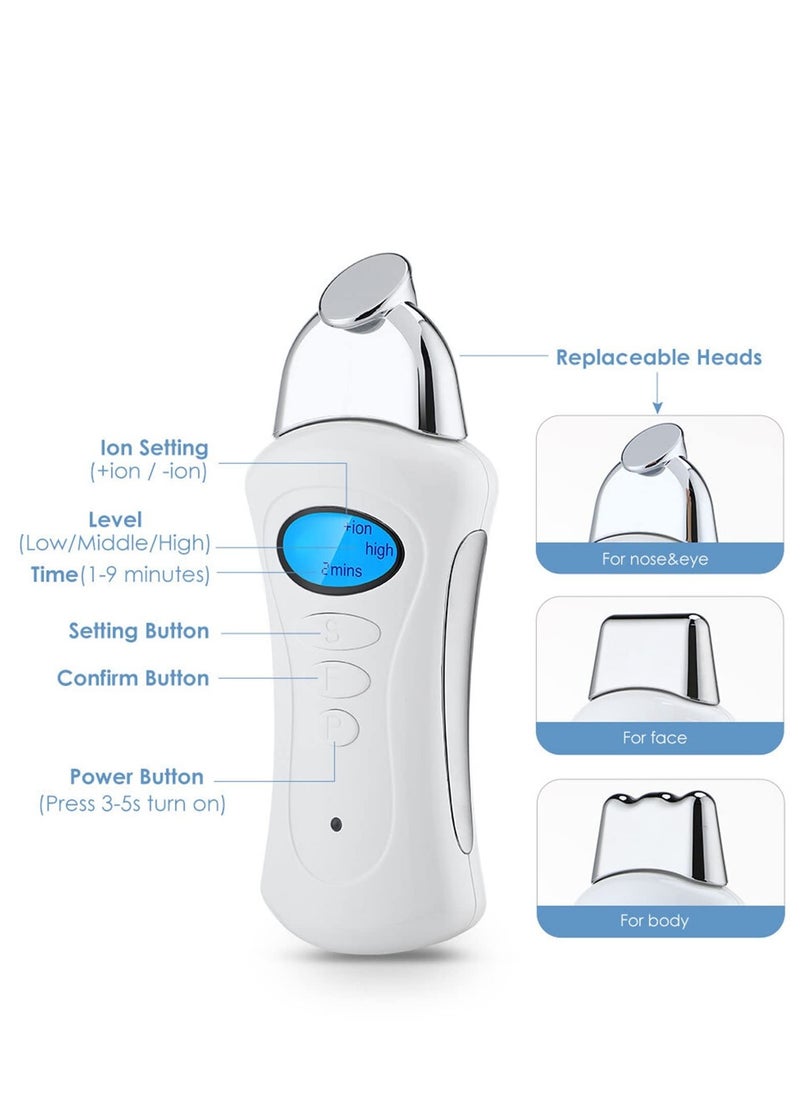 Excefore - Face Massager Facial Lifting Skin Microcurrent Tightening Reduce Wrinkle Galvanic Spa Body Care Home Use Beauty Device Tool (White) - Image 1