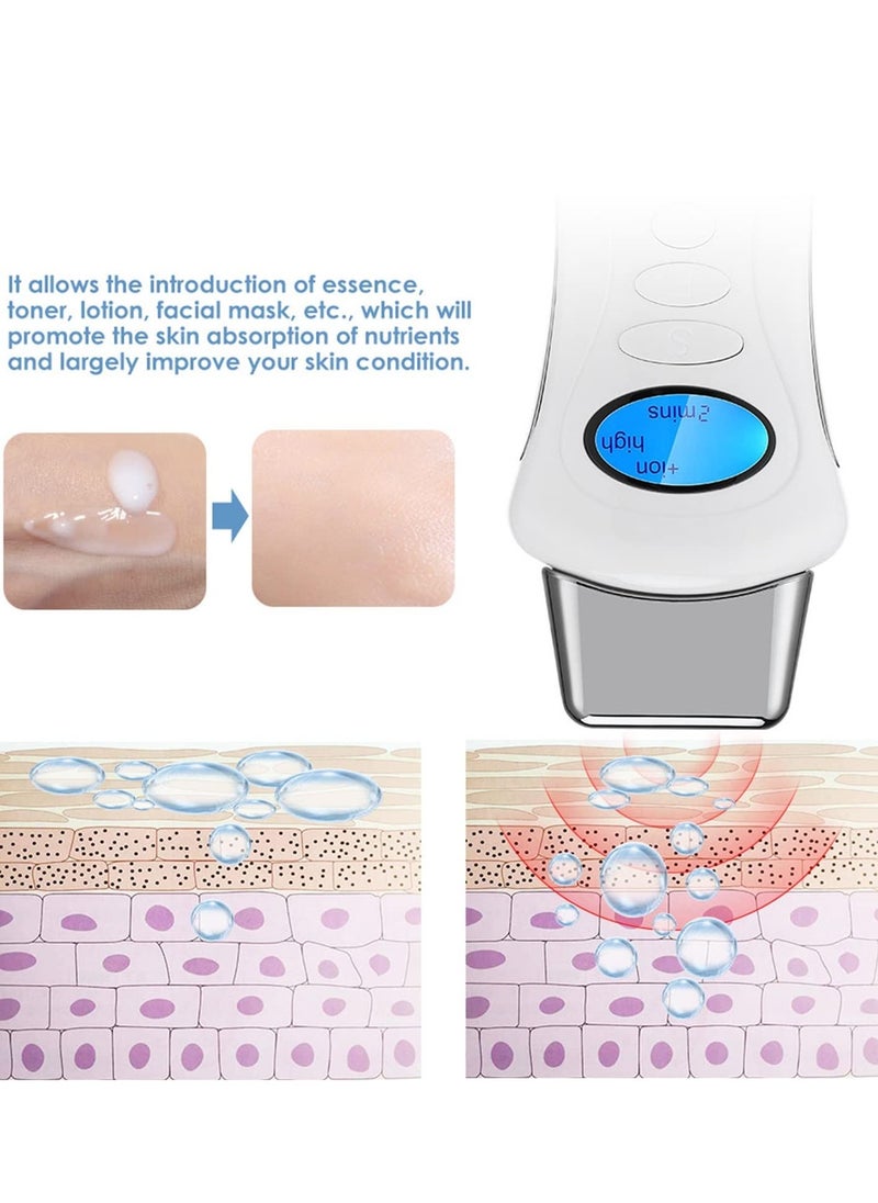 Excefore - Face Massager Facial Lifting Skin Microcurrent Tightening Reduce Wrinkle Galvanic Spa Body Care Home Use Beauty Device Tool (White) - Image 1