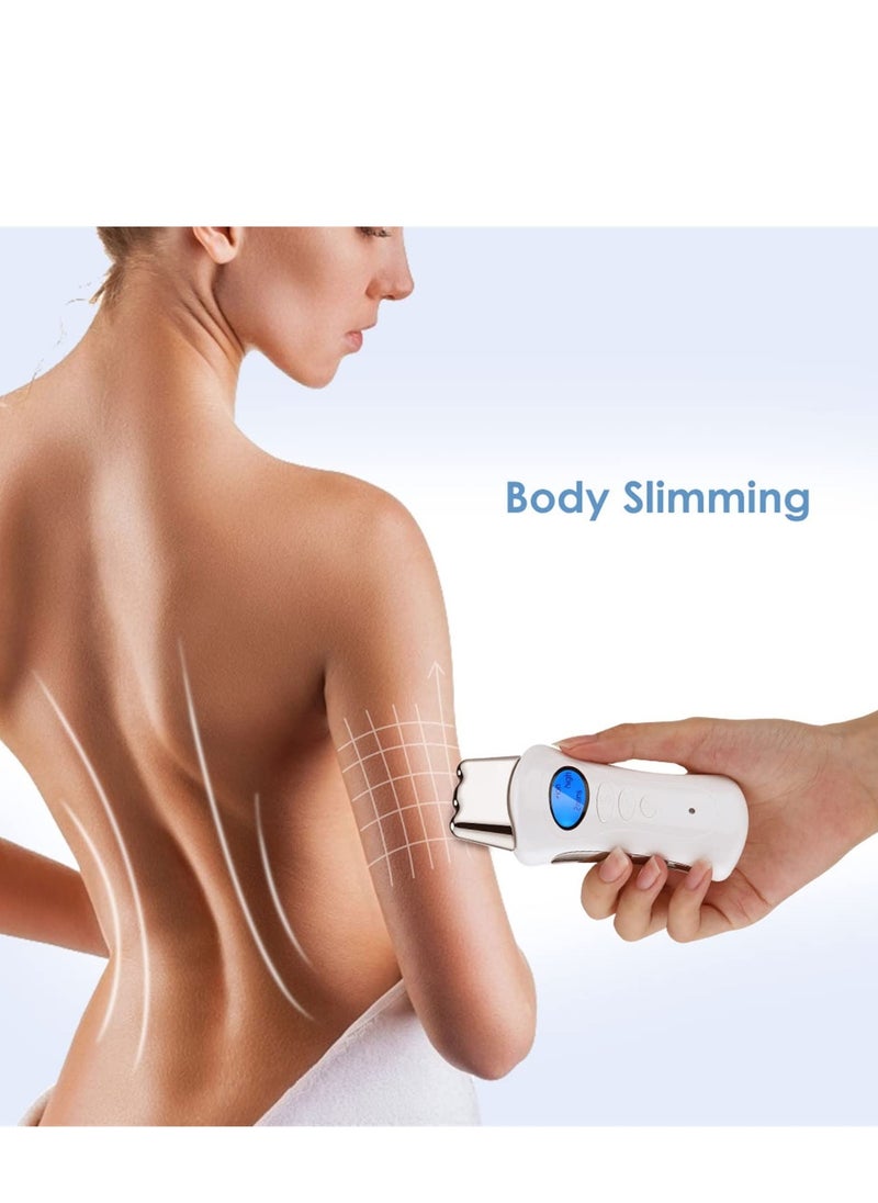 Excefore - Face Massager Facial Lifting Skin Microcurrent Tightening Reduce Wrinkle Galvanic Spa Body Care Home Use Beauty Device Tool (White) - Image 1