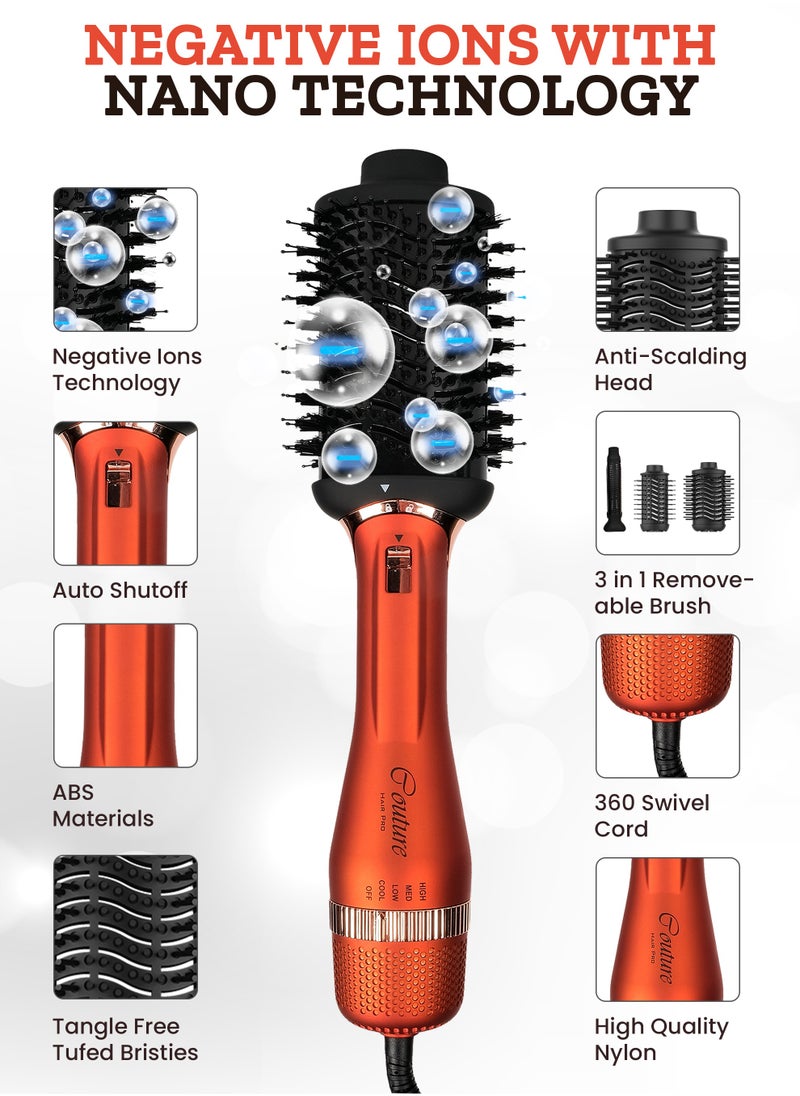 Couture Hair Pro 3 In 1 Interchangeable Hot Air Brush Set - Canadian Engineering  - Image 4