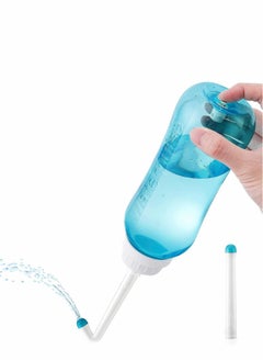 KASTWAVE Portable Bidet Peri Bottle for Postpartum Perineal Care 500ml for Mom and Baby Clean,with 2 Rinse Tubes for Baby Female Menstruation Cleaning Lochia Hemorrhoids  - Image 1