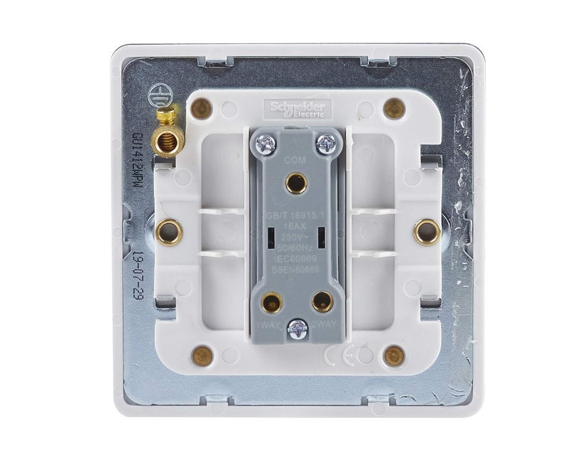 Schneider Electric Ultimate Screwless Flat Plate Light Switch - Image 4