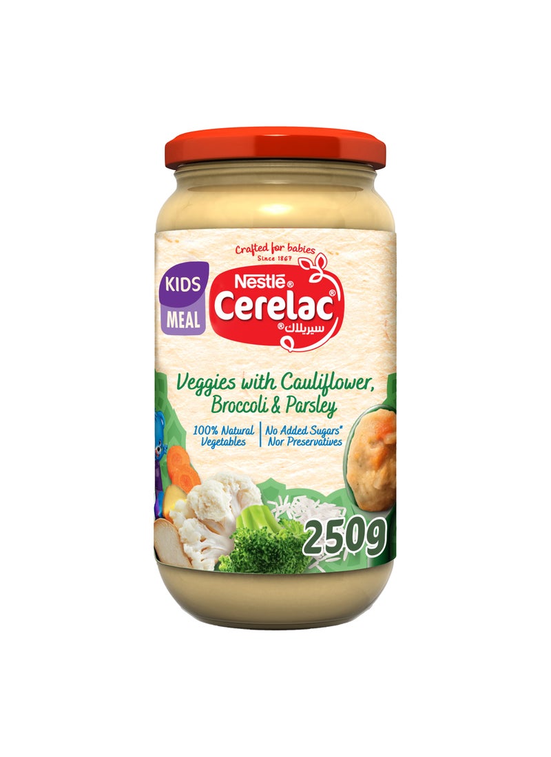 Cerelac Cauliflower Broccoli & Parsley Vegetable Puree with Milk Toddler Food (36m+) 250gm - Image 1