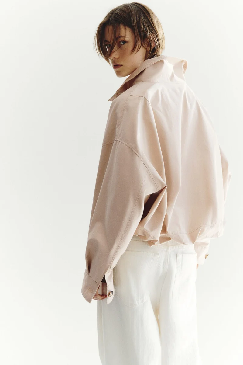 H&M  Oversized bubble-hem jacket for Women | Best Price UAE