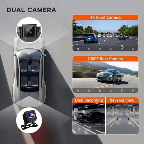 M CARKUMI Largest 11.5" Portable Carplay Screen for Car, 4K Wireless Car Play & Android Auto, Upgrade Touchscreen with Dash Cam, App Control/Loop Recording/Backup Camera/Mirror Link/GPS/FM for All Vehicles - Image 5