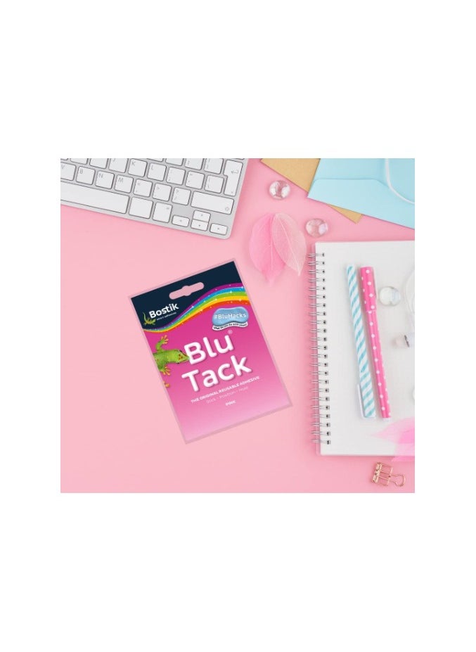Bostik - Bostik Blu Tack Pink, Multipurpose Reusable Adhesive, Clean, Safe & Easy to Use, Non-Toxic, 60g - Image 1