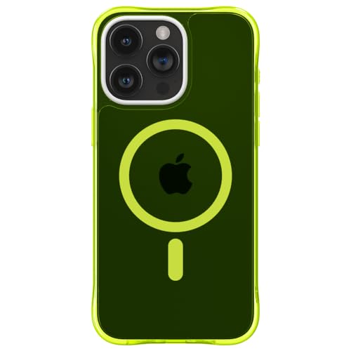 CYRILL Spigen UltraSheer Mag Compatible with iPhone 15 Pro Max Case (2023) Case [TPU,PC | Lime] - Image 4