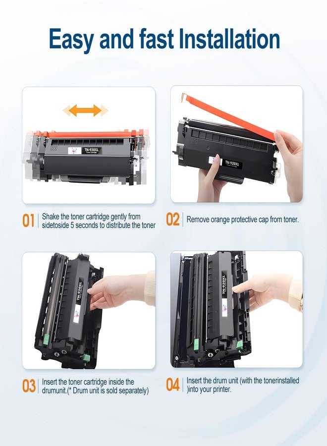 Combuy TN920XL High Yield Toner Replacement for Brotner TN920XL TN920 TN920UXXL TN920XXL for HL-L5210DN HL-L5210DW HL-L5210DWT HL-L5215DW HL-L6210DW HL-L6210DWT HL-L6310DW MFC-L6810DW MFC-L6810DW （2Black） - Image 4
