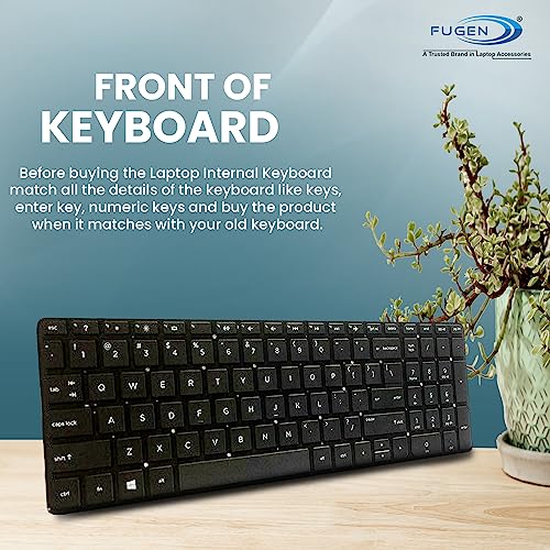 FUGEN Laptop Keyboard foy Hp Notebook 15 AC 15AC 15-AC 15-AF 15Q-AJ 250 G4 G5 255 G4 G5 256 G4 G5 15-AY 15-BA 813974-001 Without Frame Keyboard - Image 2