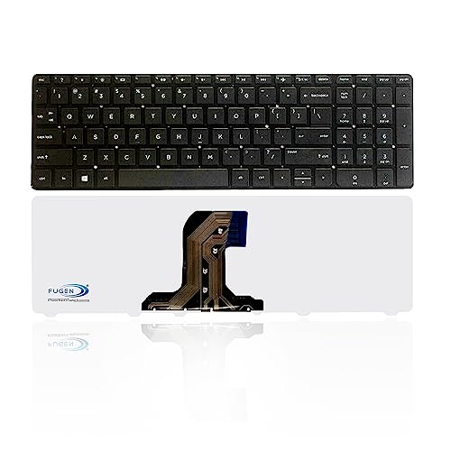 FUGEN Laptop Keyboard foy Hp Notebook 15 AC 15AC 15-AC 15-AF 15Q-AJ 250 G4 G5 255 G4 G5 256 G4 G5 15-AY 15-BA 813974-001 Without Frame Keyboard - Image 1
