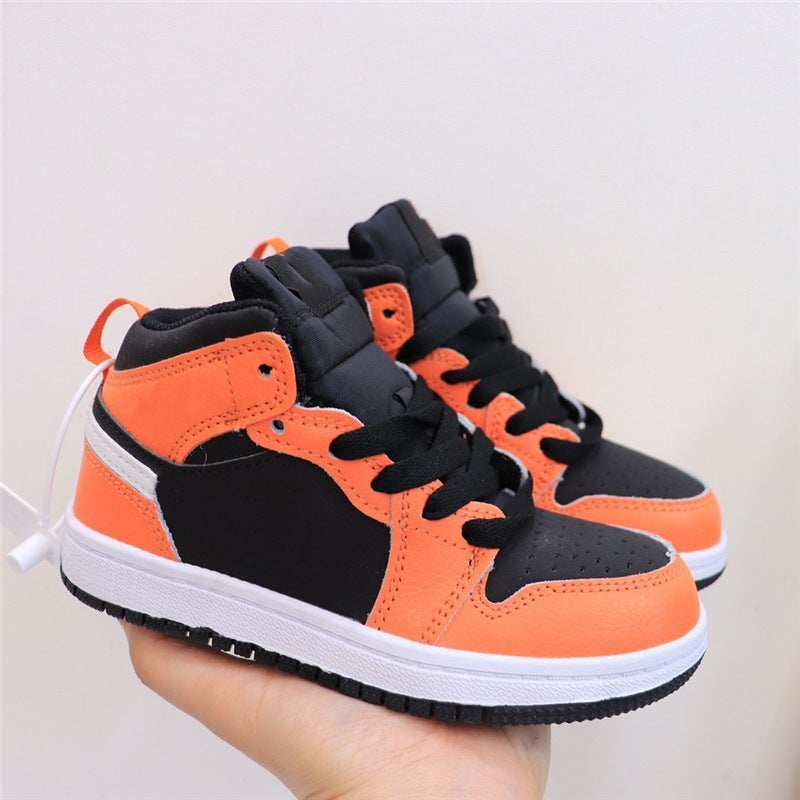 Putian Aj1 Kidsren'S Shoes 2023 New Joint Undercut Kidsren'S Sports Shoes Casual Shoes Girls' Shoes Elastic Band Sneakers - Image 4