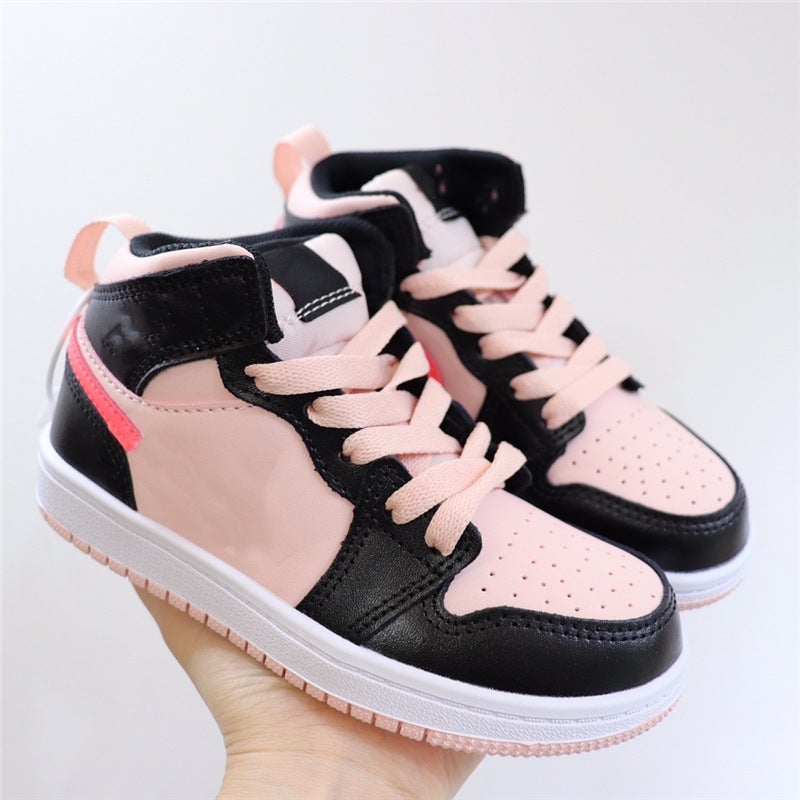 Putian Aj1 Kidsren'S Shoes 2023 New Joint Undercut Kidsren'S Sports Shoes Casual Shoes Girls' Shoes Elastic Band Sneakers - Image 1