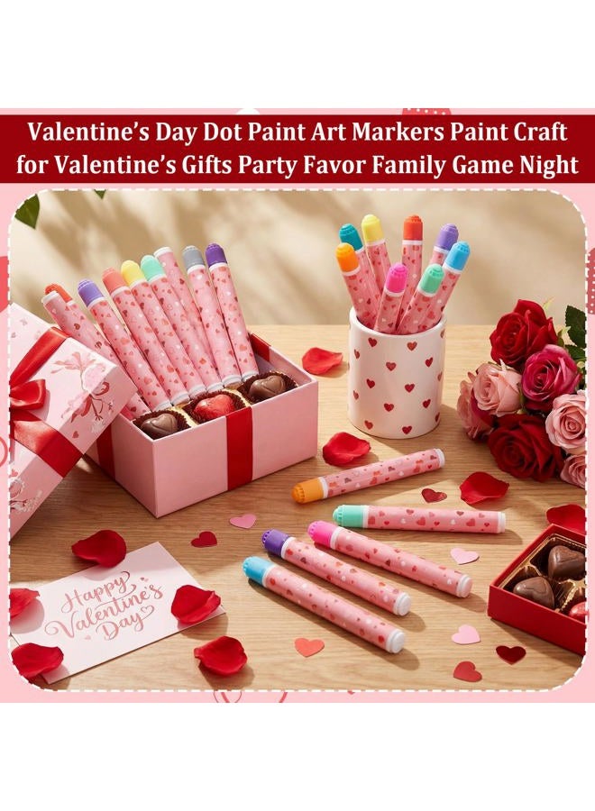Eersida 60 Pack Valentines Bingo Daubers Bulk 0.4 oz Mixed Colors Dot Markers Bingo Supplies in 12 Colors Dot Paint Art Markers Paint Craft for Party Favor - Image 4