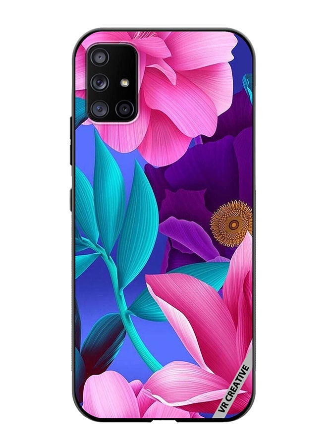 VR CREATIVE Protective Case Cover For Samsung Galaxy A51 5G Flower Design Multicolour - Image 1
