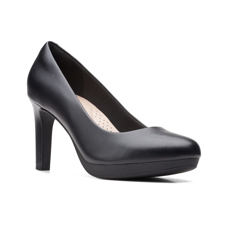 Clarks womens Ambyr Joy Pump, Black Leather, 7 US - Image 3