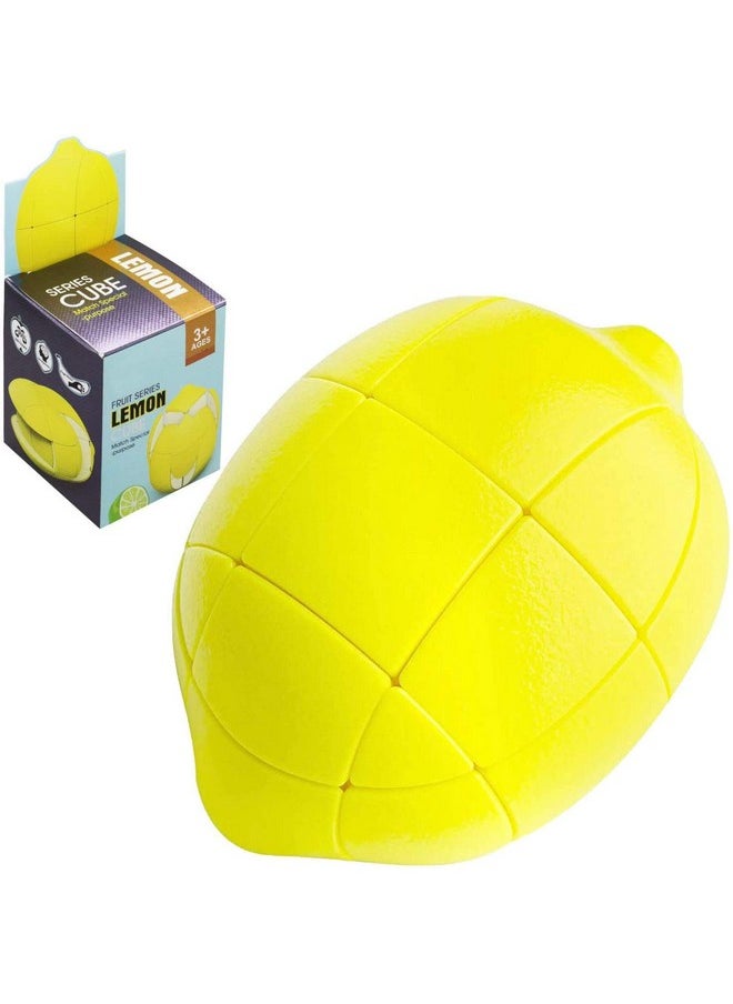 Toyshine Toyshine Lemon Shaped Magic Speed Cube 3x3 Stress Relief Toys for Adults & Children, Cube Educational Creative Puzzle Toys Gifts for Kids Boys Girls Age 3 +  - Image 1
