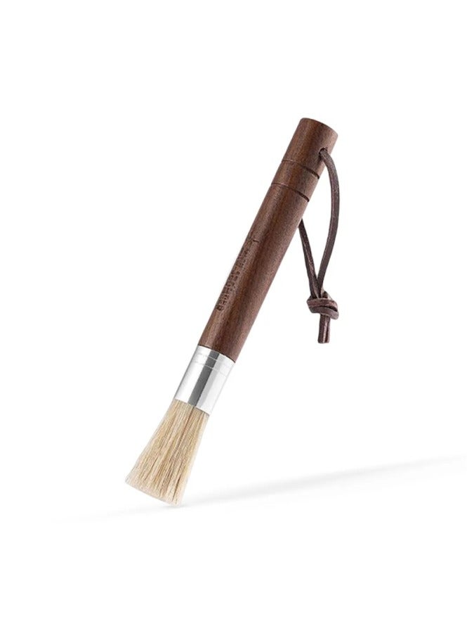 ام اتش دابيلو - ثري بومبار فرشاة تنظيف القهوة ذات الأجنحة الأسطوانية، شعيرات متينة، جسم خشبي - Image 1
