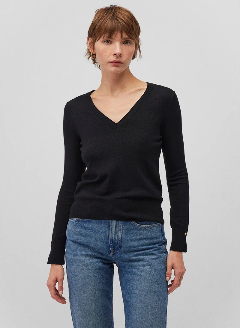 MAVI V Neck Black Sweater