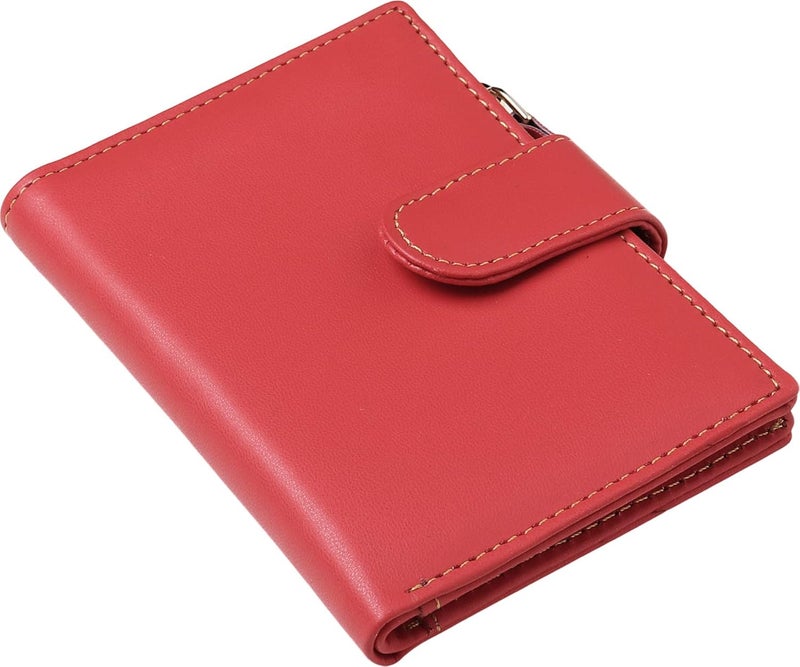 SAMTROH Small Women's Wallet -PU Leather Multi Wallets | Credit Card Holder | Coin Purse Zipper -Small Secure Card Case/Gift Wallet for Women and Girls (Red) - Image 3