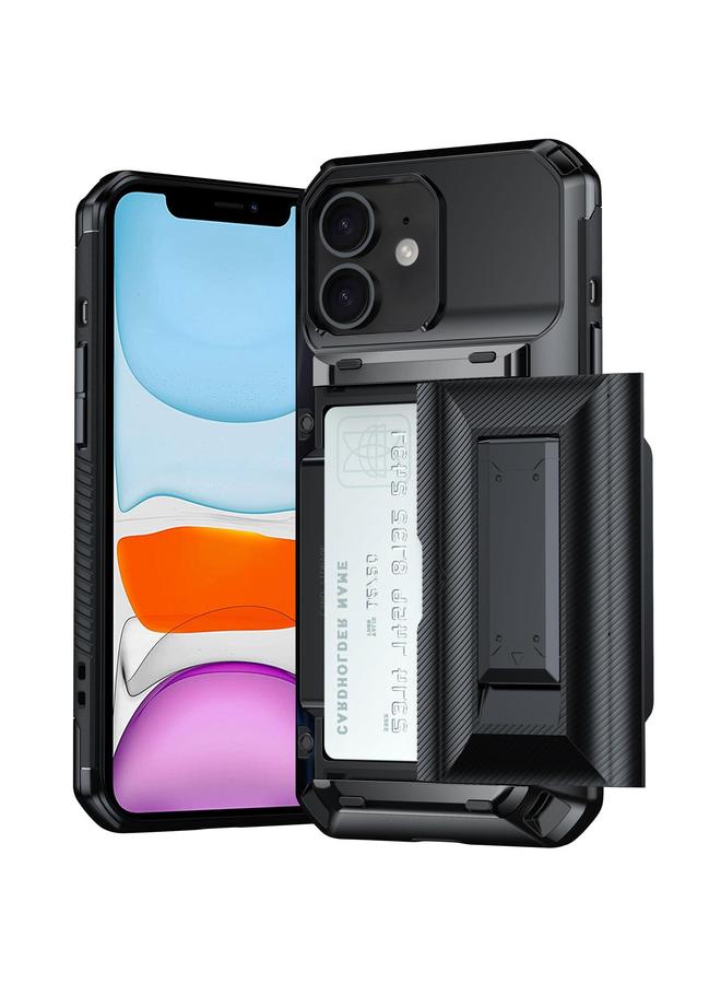 S-TOP Case For iPhone 11 Card Slot PC Hybrid TPU Combo Phone Case - Image 1