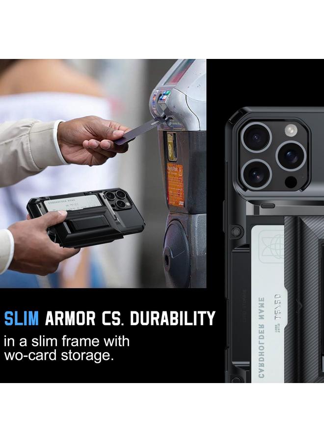 S-TOP Case For iPhone 11 Card Slot PC Hybrid TPU Combo Phone Case - Image 5