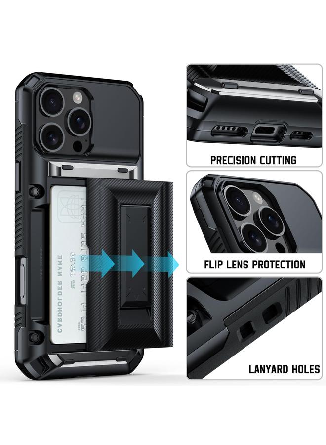 S-TOP Case For iPhone 11 Card Slot PC Hybrid TPU Combo Phone Case - Image 2