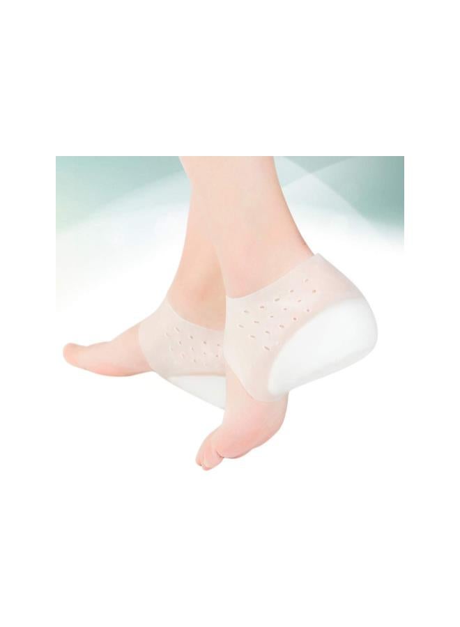 klarako Inside Height Insoles Silicone Heel Pads Cover Silicone Shoes Pads Invisible Height Insoles Plantar Fasciitis Height Increase Heels Sleeve Arch Support (5.5cm) - Image 3