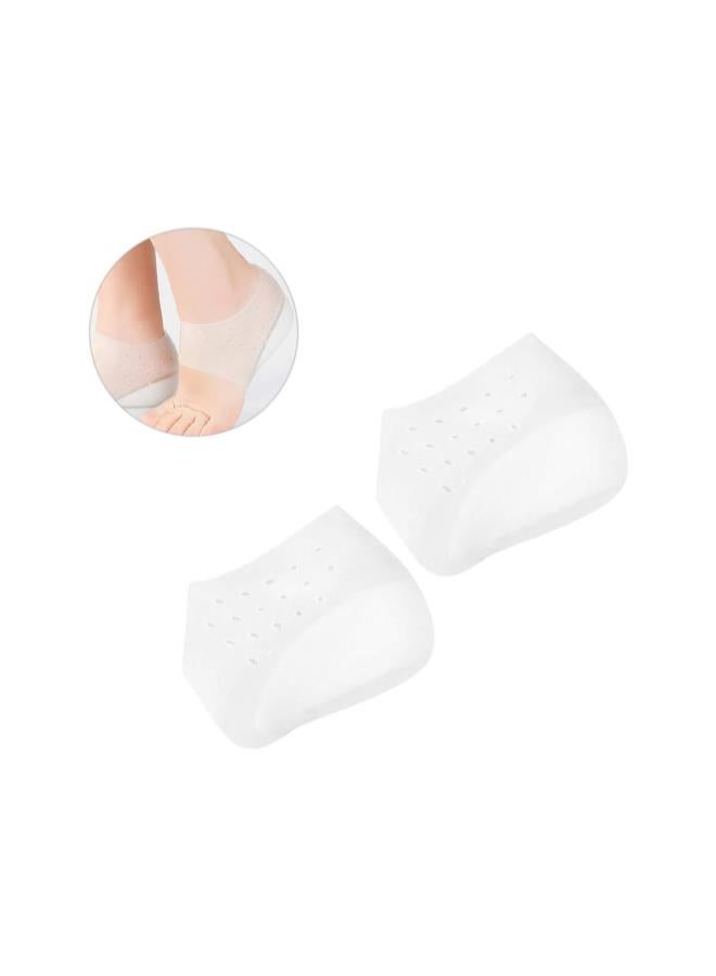 klarako Inside Height Insoles Silicone Heel Pads Cover Silicone Shoes Pads Invisible Height Insoles Plantar Fasciitis Height Increase Heels Sleeve Arch Support (5.5cm) - Image 5