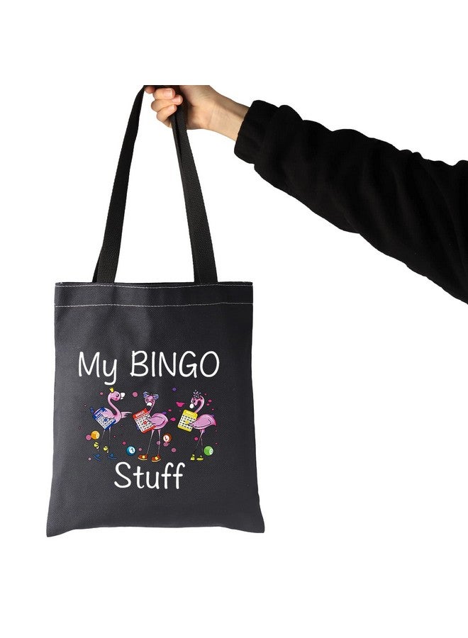 JXGZSO Funny Bingo Lover Gift Gambling Gift My Bingo Stuff Lucky Bingo Shoulder Bag Bingo Money Pouch Bag Bingo Player Gift (My Bingo Stuff Shoulder Bag Black)  - Image 4