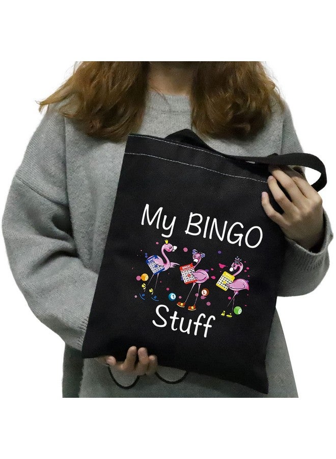 JXGZSO Funny Bingo Lover Gift Gambling Gift My Bingo Stuff Lucky Bingo Shoulder Bag Bingo Money Pouch Bag Bingo Player Gift (My Bingo Stuff Shoulder Bag Black)  - Image 5