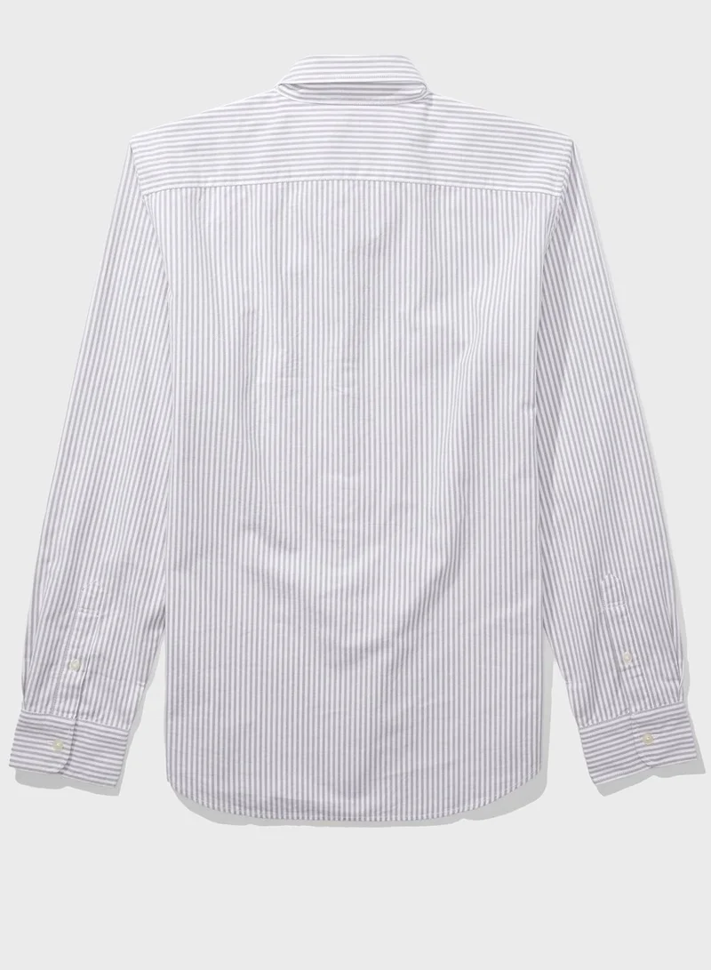 American Eagle Striped Slim Fit Shirt