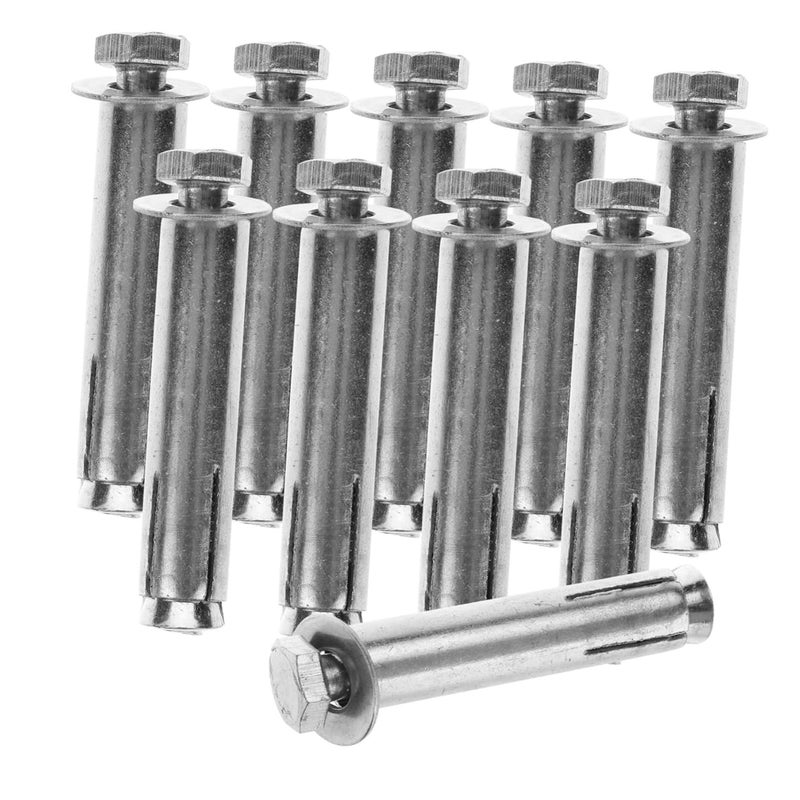 Stainless Steel Expansion Bolts 10pcs Heavy Duty Fasteners Temperature Resistant - Image 1