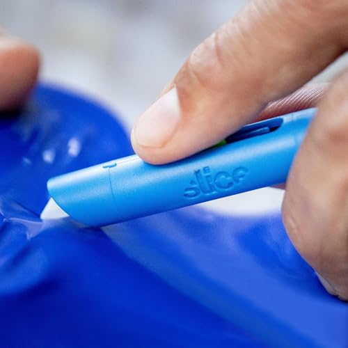 Slice Mini Pen Cutter | Keychain Knife and Box Cutter | Retractable Safety Cutter | Blue - Image 5