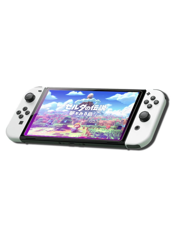 مناسبة لجهاز نينتندو سويتش OLED طبقة مقسى NS طبقة حماية زجاجية فيلم لايت وحدة تحكم الألعاب - اللون: نينتندو سويتش 2.5D طبقة مقسى مع عبوة قطعتين - Image 4