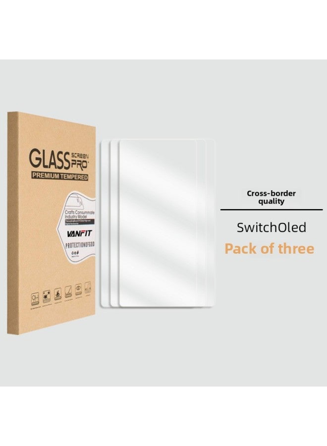 مناسبة لجهاز نينتندو سويتش OLED طبقة مقسى NS طبقة حماية زجاجية فيلم لايت وحدة تحكم الألعاب - اللون: نينتندو سويتش 2.5D طبقة مقسى مع عبوة قطعتين - Image 5