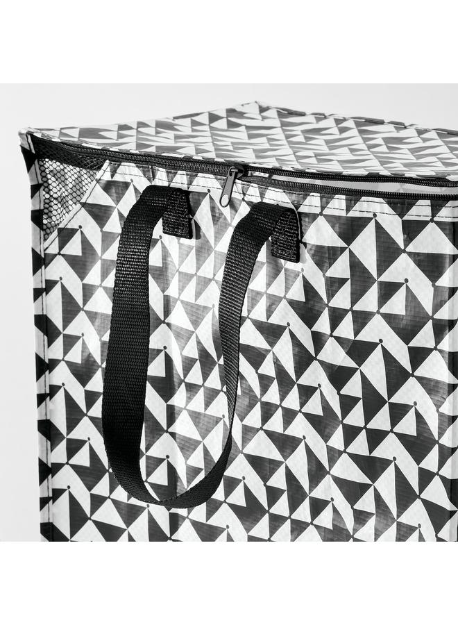 زبون حقيبة، أسود/أبيض، 40X25X47 سم/47 لتر - Image 2