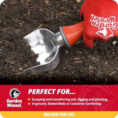 Garden Weasel Potting Scoop - Oversized | Dig and Transport | Planting and Gardening Hand Digging Tools, Heavy Duty Soil Scoop, Mini Gardening Shovel | 91362 - Image 2
