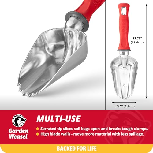 Garden Weasel Potting Scoop - Oversized | Dig and Transport | Planting and Gardening Hand Digging Tools, Heavy Duty Soil Scoop, Mini Gardening Shovel | 91362 - Image 5