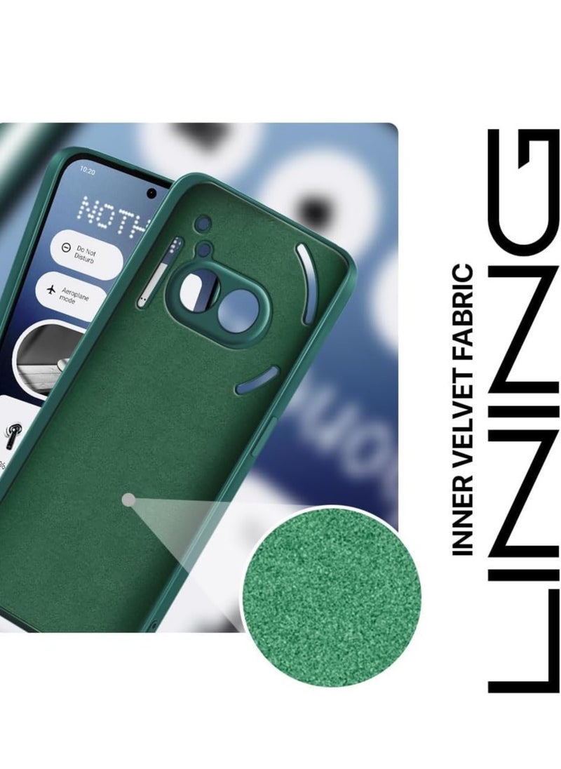 Generic Nothing Phone 2A Case Cover Silky Full Body Silicone Case with Microfiber Lining Shockproof Protective Cover for Nothing Phone 2A 6.7-inch  - Image 4