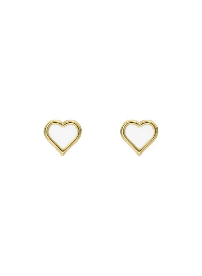 تيد بيكر Hailey Enamel Heart Stud Earrings