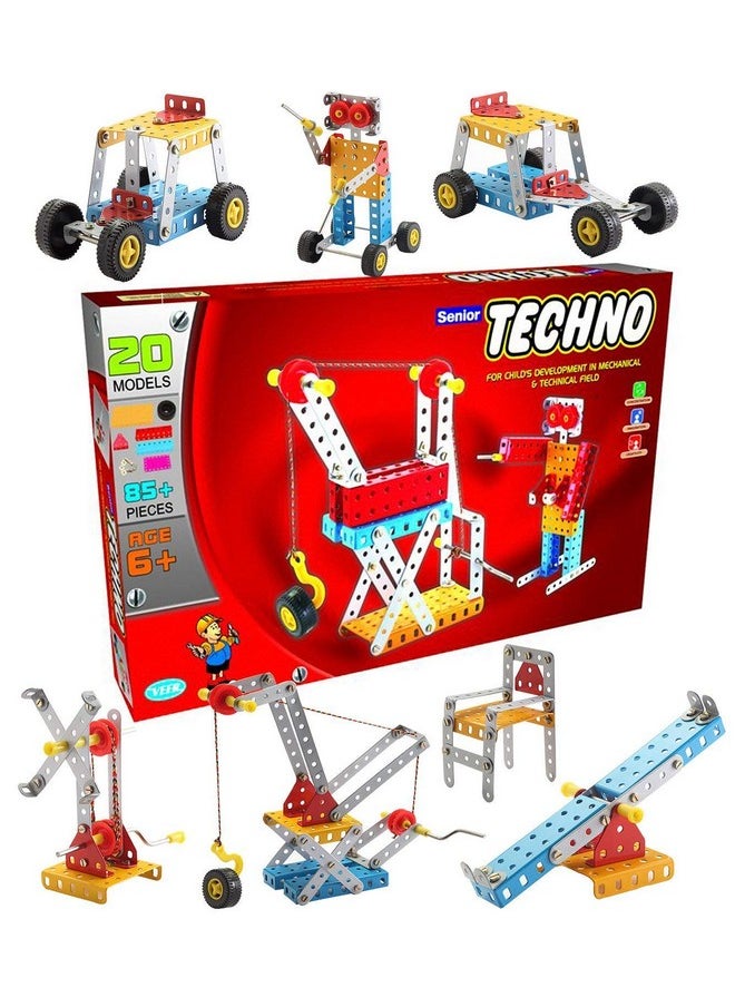 Nabhya - nabhya senior techno - engineering toy kit - educational toy - building blocks and models construction set (age 5 to 12)-Multi color - Image 1