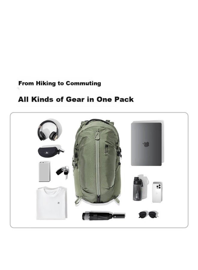 Mobigarden Xuanchuan 2d Hiking Backpack Outdoor Mountaineering Travel 30l Double Shoulder Bag Nx25664007 Soft Mist Pink - Image 4
