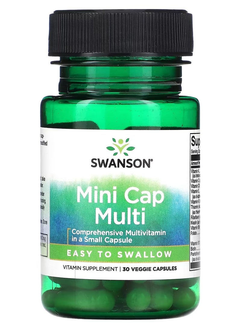 سوانسون، كبسولة صغيرة متعددة، 30 كبسولة نباتية