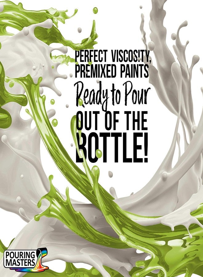 POURING MASTERS Lemon Lime Acrylic Ready to Pour Pouring Paint - Premium 8-Ounce Pre-Mixed Water-Based - for Canvas, Wood, Paper, Crafts, Tile, Rocks and More - Image 2