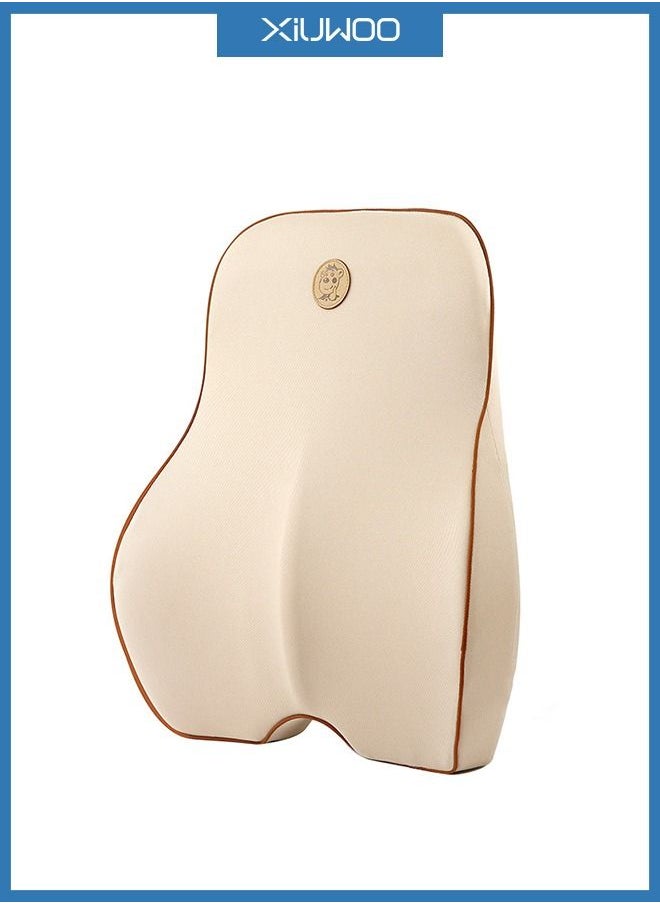 XiuWoo - Soft Breathable Ergonomic Design 3D Mesh Lumbar Support Pillow and Memory Foam Back Cushion - Image 1