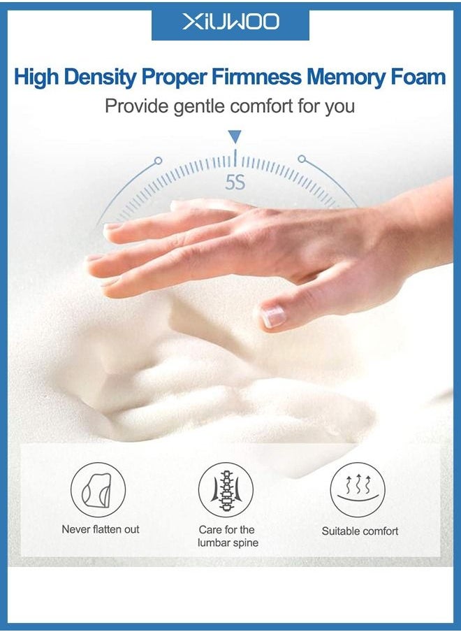 XiuWoo - Soft Breathable Ergonomic Design 3D Mesh Lumbar Support Pillow and Memory Foam Back Cushion - Image 1
