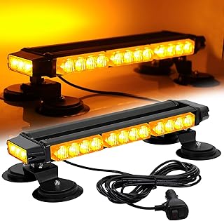 ASPL 16.8 Inch LED Strobe Flashing Light Bar, 26 Flashing Modes High Intensity Emergency Hazard Warning Beacon Lights - Image 1