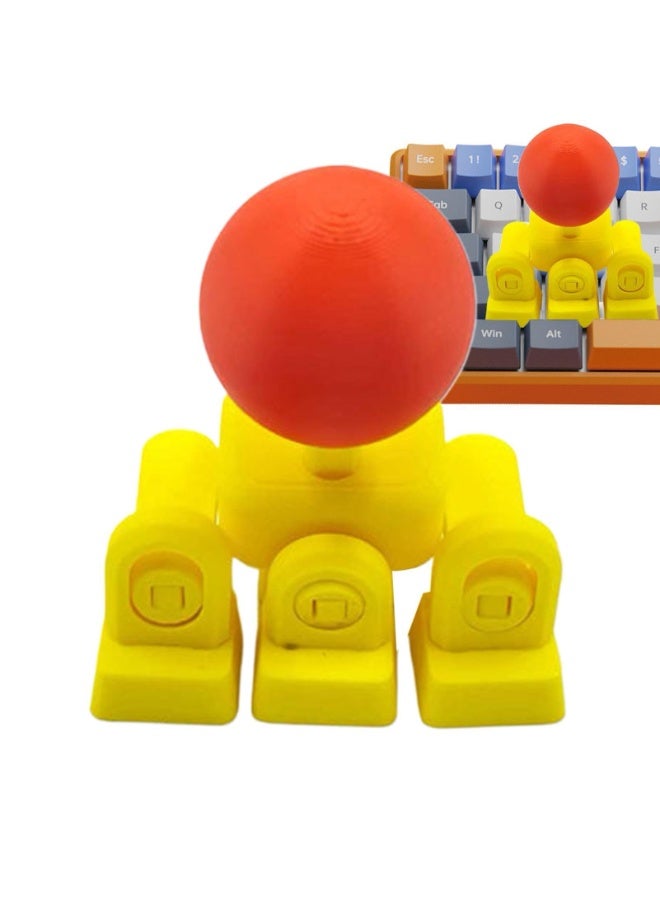 Western Mountains 3D Printed Keyboard Joystick Keycap, WASD Joysticks for Keycap Keyboard, Mechanical Arcade Stick Adapter, 4-Way Directional Key Mod for Mechanical Keyboards, DIY Novelty Analog Button Attachment - Image 1