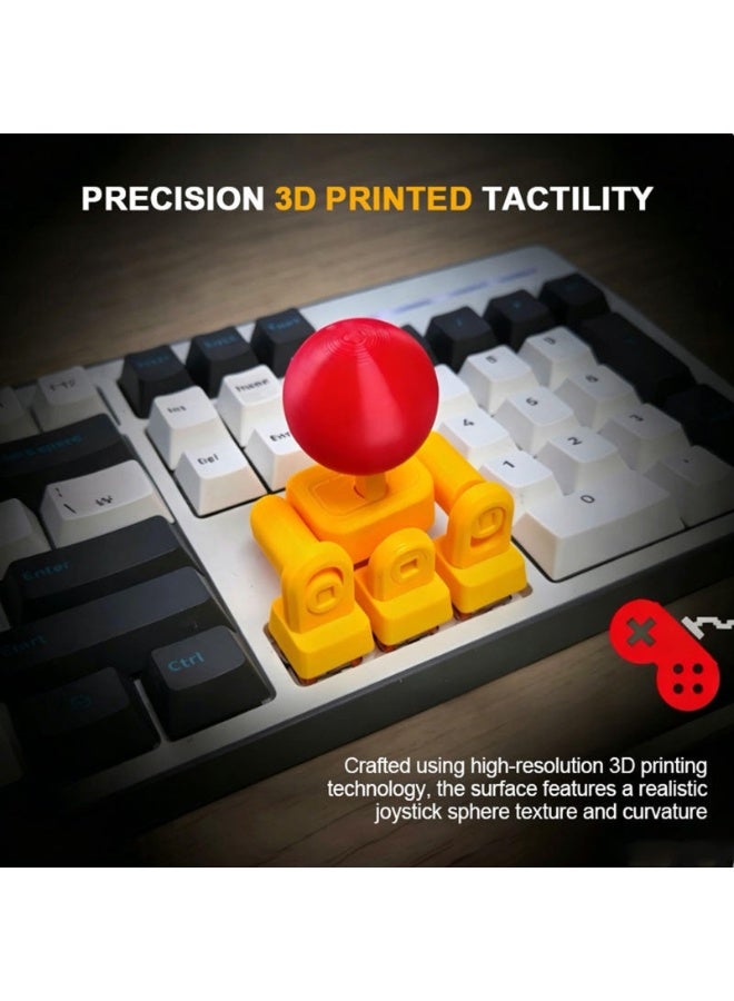Western Mountains 3D Printed Keyboard Joystick Keycap, WASD Joysticks for Keycap Keyboard, Mechanical Arcade Stick Adapter, 4-Way Directional Key Mod for Mechanical Keyboards, DIY Novelty Analog Button Attachment - Image 4